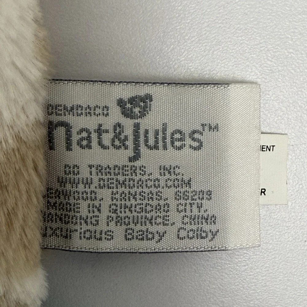 Demdaco Nat & Jules Baby Giraffe Lovey Security Blanket Soft Rattle 14